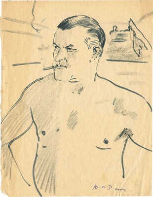 Любимов Валентин Васильевич. Лот из двух рисунков «Сентябрь в Гурзуфе»